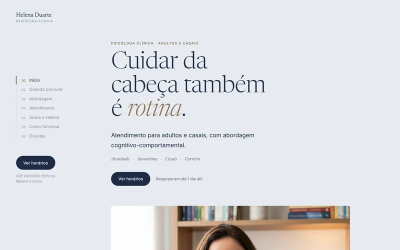 Print do site demo Helena Duarte